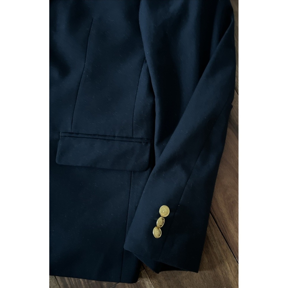Ralph Lauren Boys Navy Blue Blazer Jacket Size 16R Gold Button Formal School EUC - Picture 4 of 8